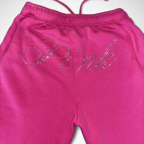 Victoria’s Secret PINK Limited Edition Bling Ivy Fleece Sweatpants – Size Small - Picture 5 of 8